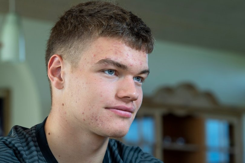 18-årige Victor Bak skal tilbringe sit efterår i Hobro efter mange år i FC Midtjyllands fodboldakademi. <i>Arkivfoto: Henrik Louis</i>