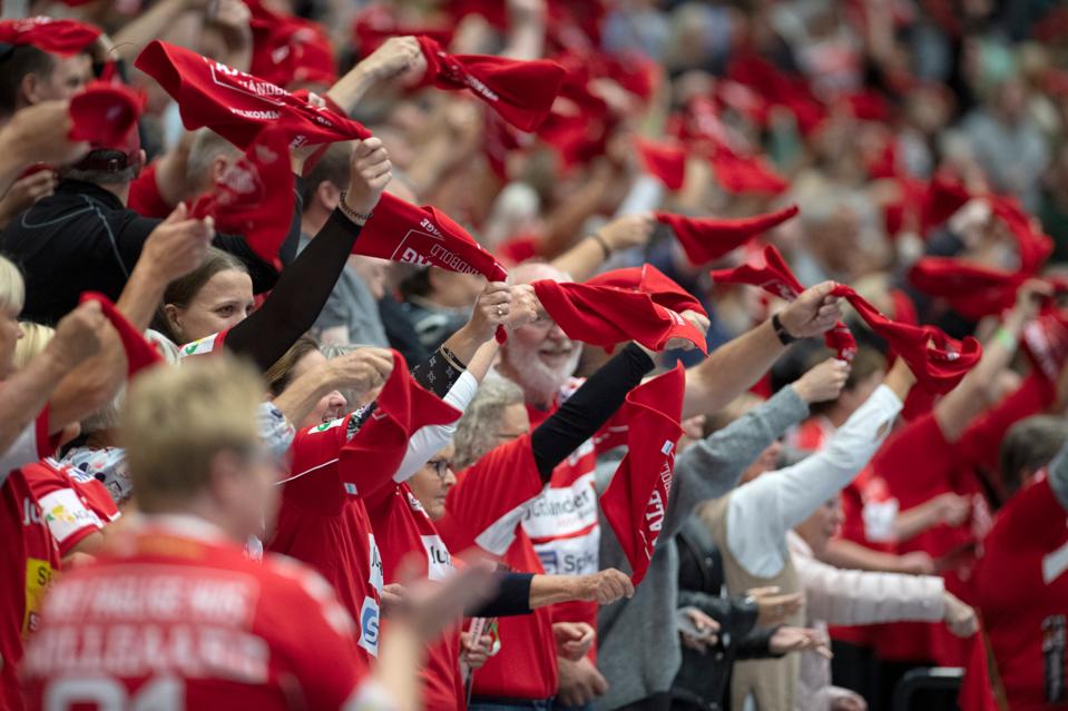 Aalborg Håndbold får stor opbakning til den første ottendedelsfinale mod GOG. <i>Arkivfoto:Henrik Louis</i>