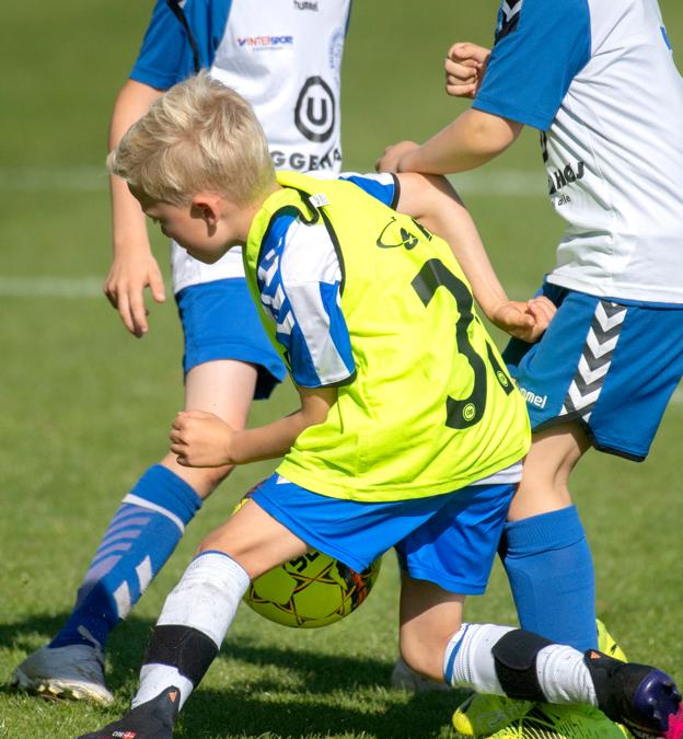 Det bliver søndag 19. og lørdag 25. juni, at hundredvis af unge fodboldspillere kommer til at boltre sig på Skagen Stadion. <i>Arkivfoto: Henrik Louis</i>