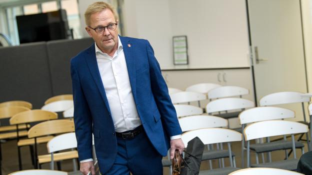 Borgmester Hans Ejner Bertelsen (V) afviser beskyldningerne om en magtfuldkommen kommunalbestyrelse. <i>Foto: Bo Lehm</i>