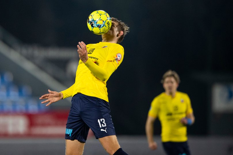Den egenudviklede midtstopper var værdifuld for Hobro fredag aften. <i>Arkivfoto: Henrik Bo</i>