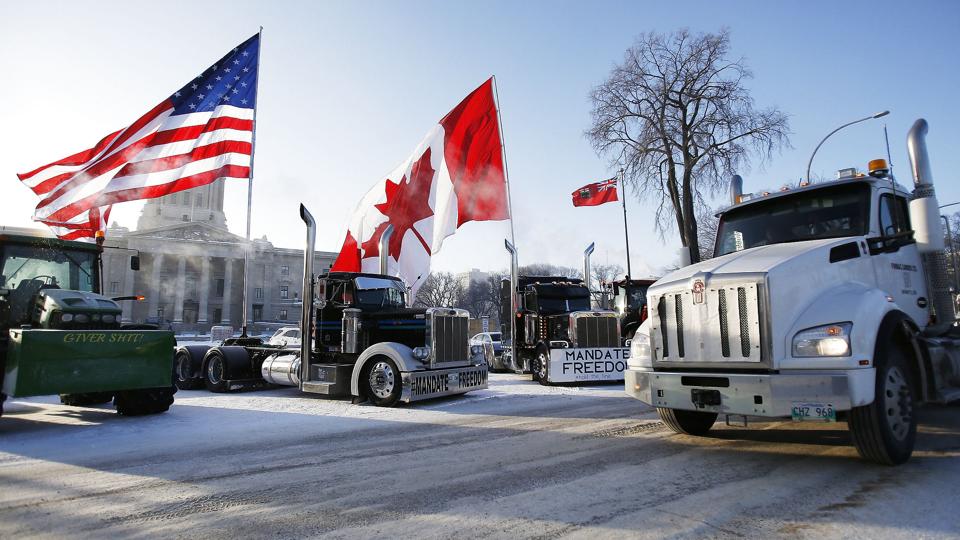 Virus Outbreak-Canada Protests <i>John Woods/Ritzau Scanpix</i>