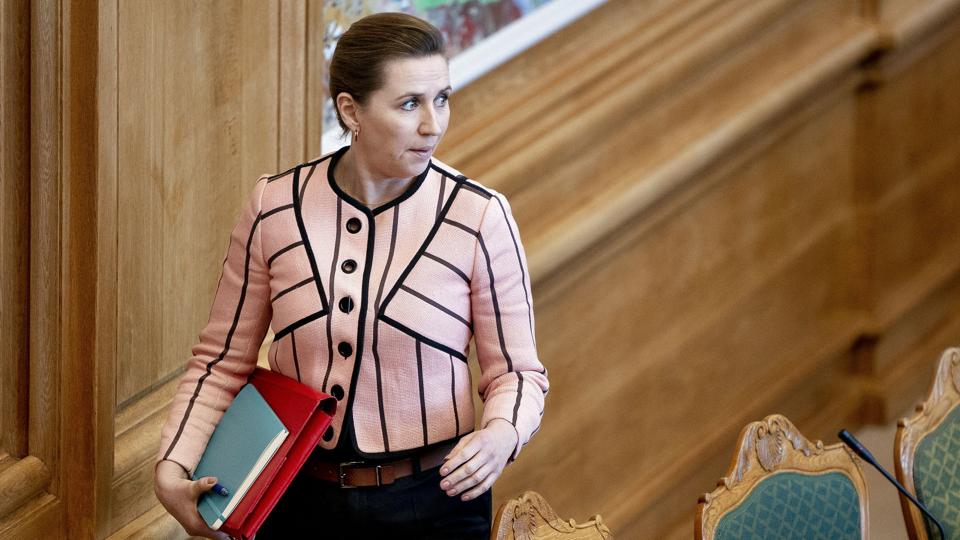 Statsminister Mette Frederiksen (S) kalder en reform, der skaber en CO2-afgift, for en afgørende brik i den grønne omstilling. <i>Liselotte Sabroe/Ritzau Scanpix</i>