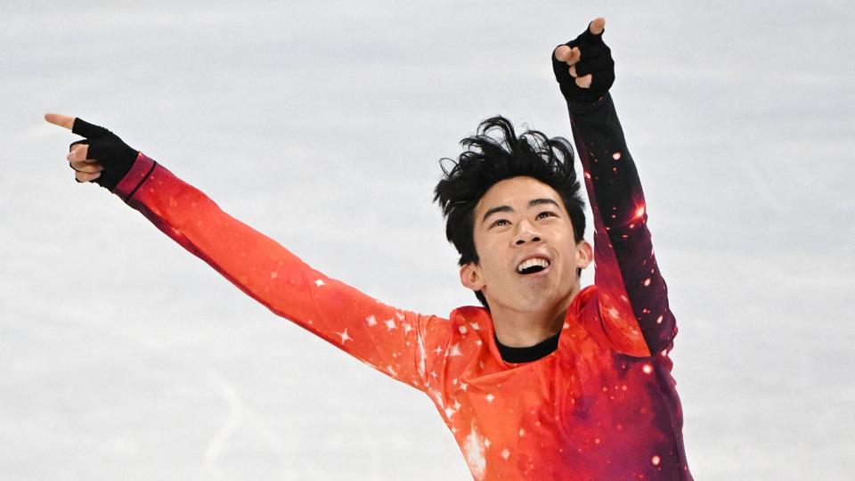 Nathan Chen var suveræn i kunstskøjteløb ved vinter-OL i Beijing. <i>Sebastien Bozon/Ritzau Scanpix</i>