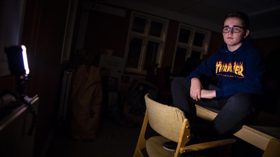 Benjamin Gjerding havde det bestemt ikke sjovt i skolen i 6. klasse, men det har ændret sig. Foto: Martin Damgård