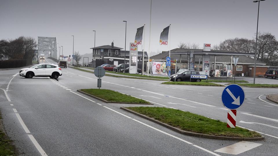 Vils Entreprenørforretning påbegynder mandag arbejdet med den nye rundkørsel i Vilsund. Foto: Peter Mørk