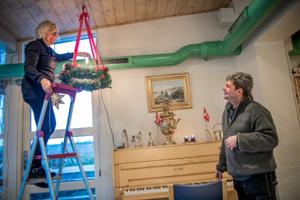 Blå Kors Hjemmet i Hobro pynter op til højtiden: - Jeg kan godt lide julen i små mængder