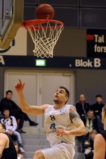 Søren Sørensen og Aalborg Vikings får det svært mod Svendborg i morgen aften. Foto Michael Bygballe