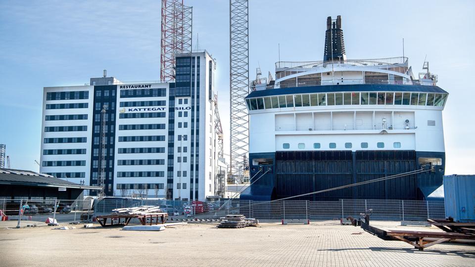 Kattegat Silo i Frederikshavn bliver midlertidigt hjemsted for det nye skattecenter, som åbner mandag. <i>Arkivfoto: Bente Poder</i>