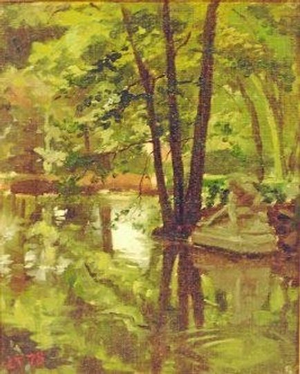 Et Laurits Tuxen-maleri er blandt numrene på auktionen. Privatfoto