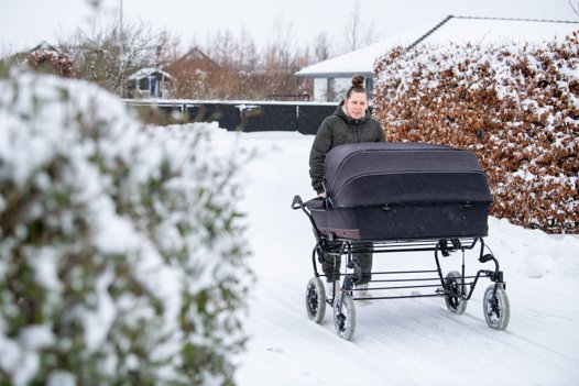 Det er noget af en kampvogn, der skal til, når trillingerne skal luftes.
