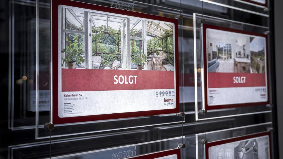 Antallet af bolighandler har i januar 2022 været det næsthøjeste for en januar i 12 år. (Arkivfoto) <i>Thomas Lekfeldt/Ritzau Scanpix</i>