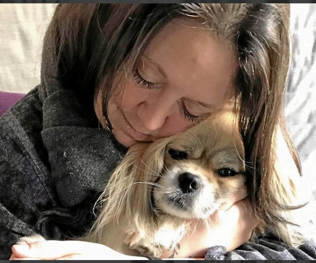 Rikke Juhls er selvfølgelig glad for, der ikke er sket noget med Cava, men hun advarer alligevel andre mod løse hunde og hundeejere, der ser stort på reglerne om, at alle hunde skal føres i snor. Privatfoto