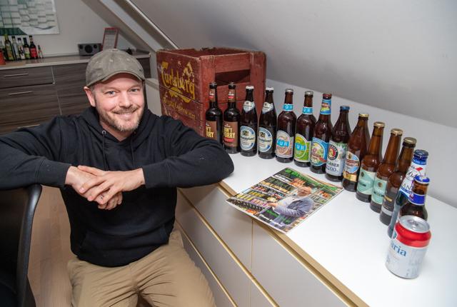 Brian Als Olsen er stifter af den formentlig første ølklub kun for alkoholfrie øl. Foto: Bente Poder.