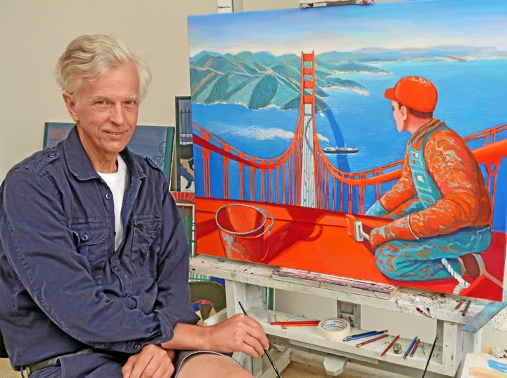 Maleren Søren Elgaard er formand for Vrå-udstillingen, og han er rystet over, at der ikke er tilskud til årets udstilling.
