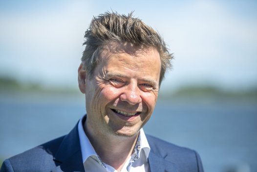 - Det får en kæmpe betydning for Aalborg og hele Nordjylland at vi får 3. Limfjordsforbindelse over Egholm, siger Thomas Kastrup-Larsen. Foto Henrik Louis <i>Foto:Henrik Simonsen</i>