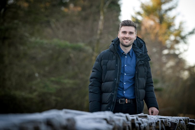 Mathias Søe Hansen mødte flere unge fra Mors, da han fik job i Turku. Foto: Bo Lehm
