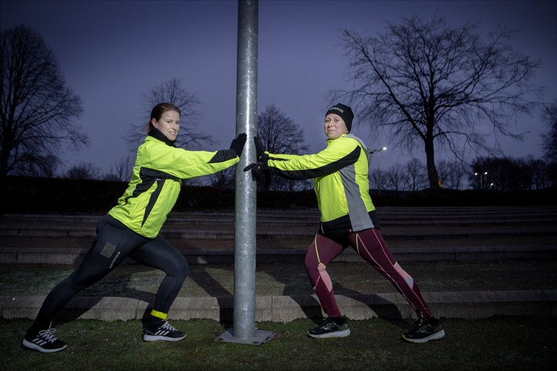 Tanja Sommer har lært at løbe med hjælp fra løbecoach Karina Ramskov. Foto: Lars Pauli