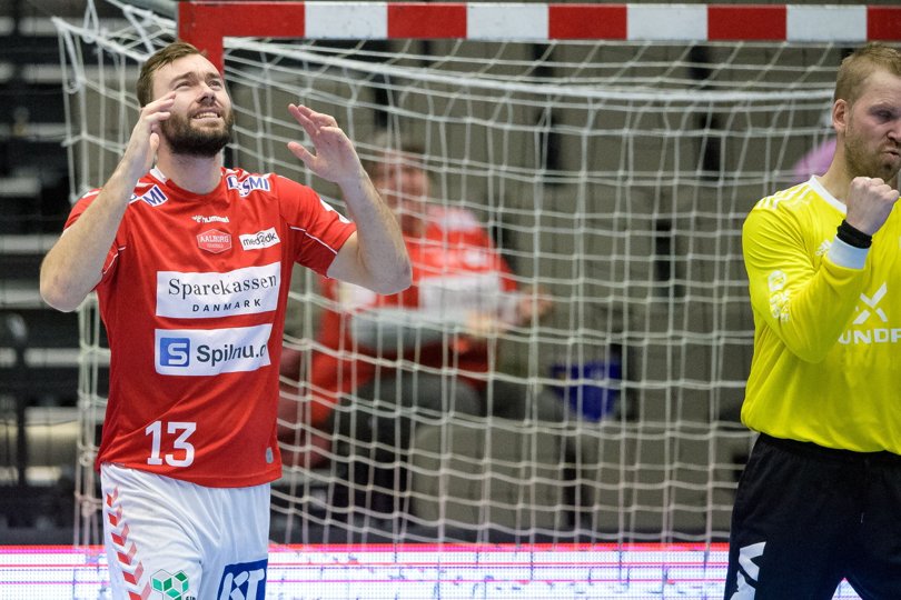 Nu har Aalborg Håndbold kun to kampe tilbage inden årets udgang - kampen onsdag aften bliver udskudt . Arkivfoto: Bo Lehm <i>Bo Lehm</i>