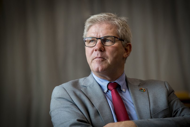 Borgmester i Hjørring Arne Boelt (S) har haft tid til at analysere, hvorfor partiet gik 12,5 procent tilbage. Debatten om fremtiden for Hirtshals Havn er en af forklaringerne. <i>Foto: Kim Dahl Hansen</i>