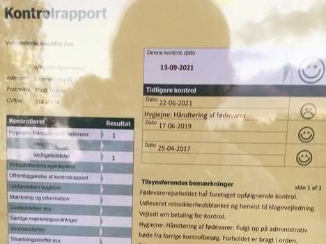 Hobro Mini Zoo fik ingen bemærkninger ved Fødevarestyrelsens kontrolbesøg 13. september 2021. Privatfoto