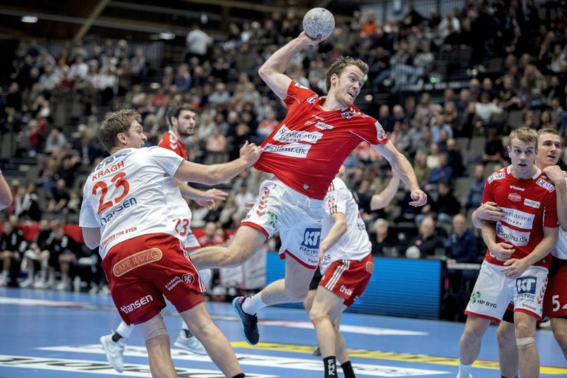 Felix Claar var køligheden selv, da han med sit ottende mål afgjorde kampen mod Fredericia kort før tid. <i>Foto: Lars Pauli</i>