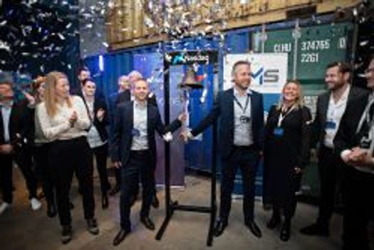 Der var både konfetti og champagne, da Scandinavian Medical Solutions gik på børsen 3. november. Foto: Claus Søndberg