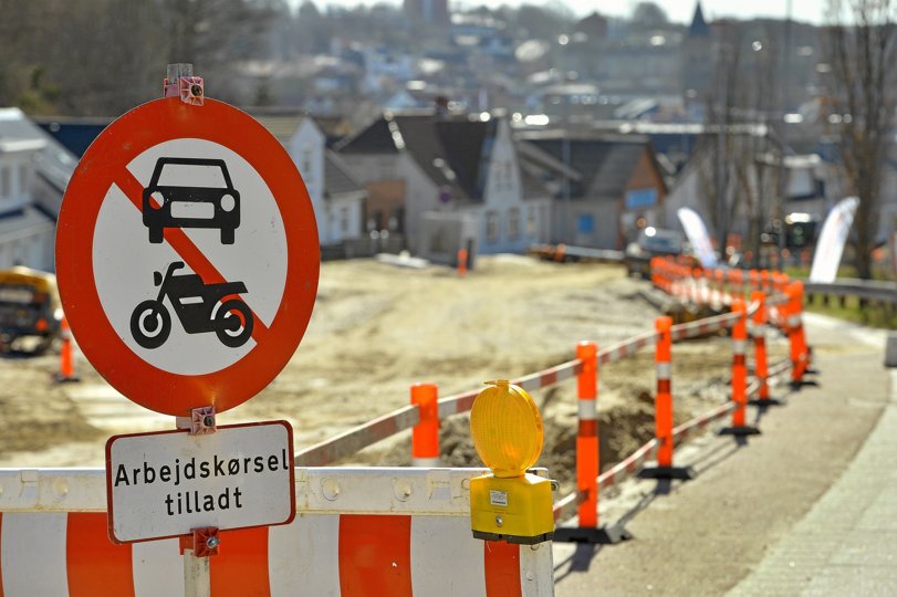 Hostrupvej i Hobro gennemgik en større renover ing tilbage i 2017 og var afspærret gennem ti måneder. Arkivfoto: Lars Pauli
