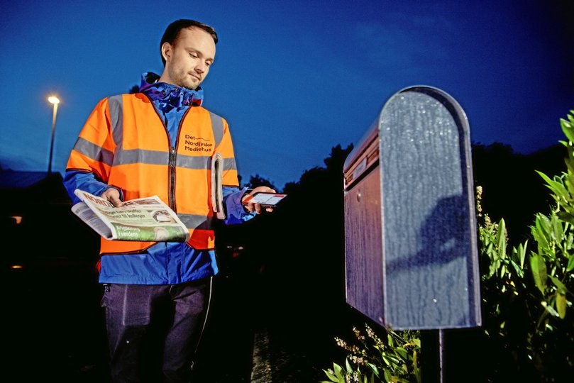 Avisen bringes ud i alle dele af Nordjylland. Foto: Henrik Bo <i>Foto: Lars Pauli</i>
