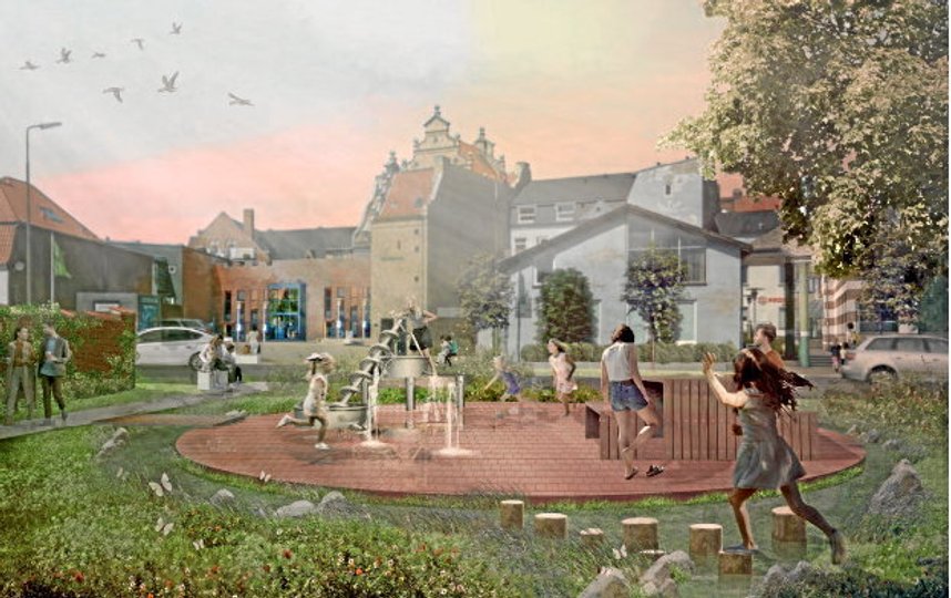 Mammutpladsen bliver mere en park end en p-plads.