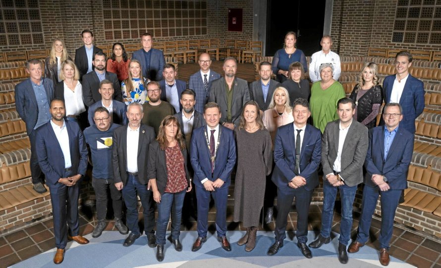 Sådan kommer det ny byråd i Aalborg Kommune til at se ud fremover. Foto: Lars Horn/ Aalborg Kommune