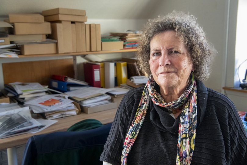 Flertallet i bestyrelsen mener, at de har afsat mangeårig arkivleder og kasserer, Tove Marquardsen, men det vil hun ikke acceptere. Foto: Kim Dahl Hansen. <i>Foto: Kim Dahl Hansen</i>