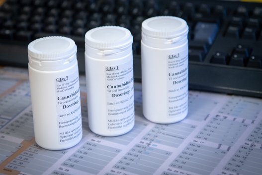 Tabletterne, som de 136 deltagere i forsøget har fået - halvdelen med CBD, resten med placebo. Arkivfoto: Kim Dahl Hansen