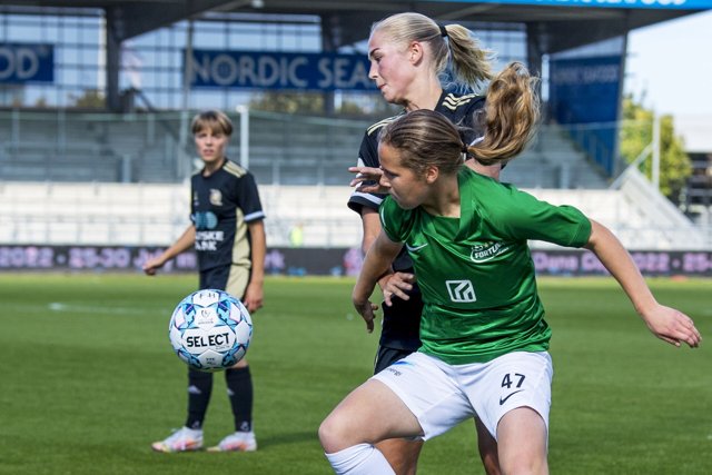 Fortuna Hjørring-spillerne kunne ikke få hul på bylden mod Kolding. Foto: Kim Dahl Hansen