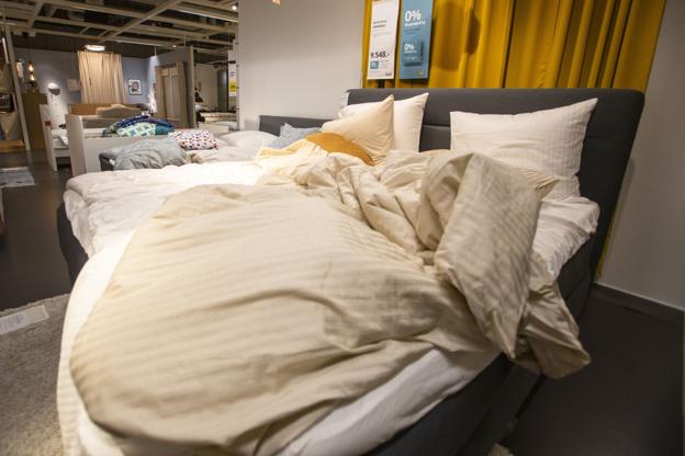 Det er Ikea, der afgør hvilke senge i sengeafdelingen, vinderne må sove i. Arkivfoto: Martél Andersen <i>Foto: Martél Andersen</i>
