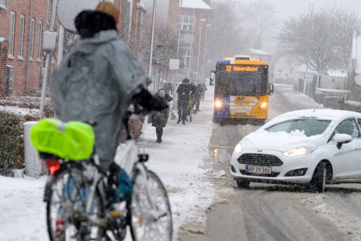 Inde i de nordjyske byer kører busserne stadig, men ingen ved hvor længe. Foto: Bo Lehm <i>Bo Lehm</i>