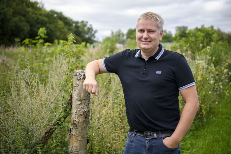 Jakob Thy ville gerne bygge ni lejligheder på den centrale grund på Hostrupvej 10-16, som har stået til salg siden 2015, men politiet kunne ikke godkende projektet. Arkivfoto: Henrik Bo <i>Foto: Henrik Bo</i>