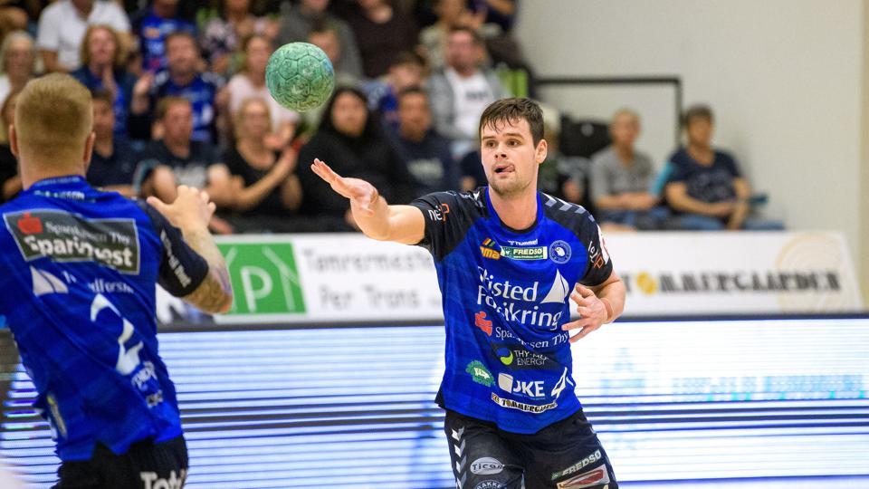Kasper Lindgren fortsætter til sommeren 2025 i Mors-Thy Håndbold. <i>Arkivfoto: Bo Lehm</i>