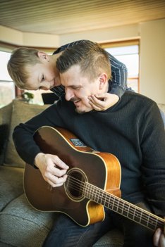 Jonas med sin ældste søn, David, på fem år. Foto: Kim Dahl Hansen <i>Foto: Kim Dahl Hansen</i>