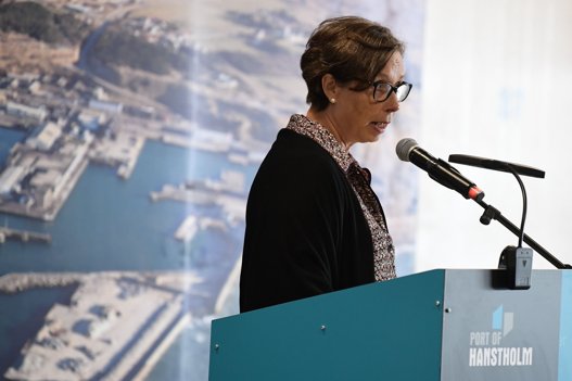 Kirsten Hede, bestyrelsesformand i Hastholm Havn. Foto: Bo Lehm <i>Bo Lehm</i>