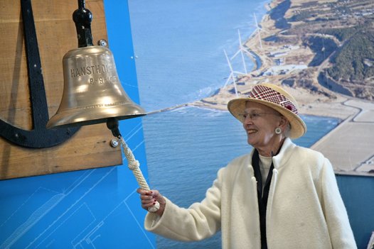 LIVE: Dronningen ringer på klokken og indvier havneudvidelsen i Hanstholm