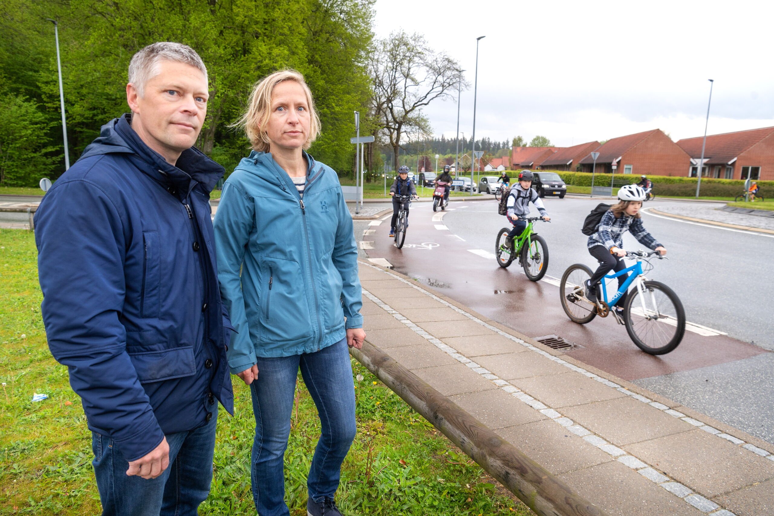 Morten og Barbara er bange for at lade deres børn cykle i skole