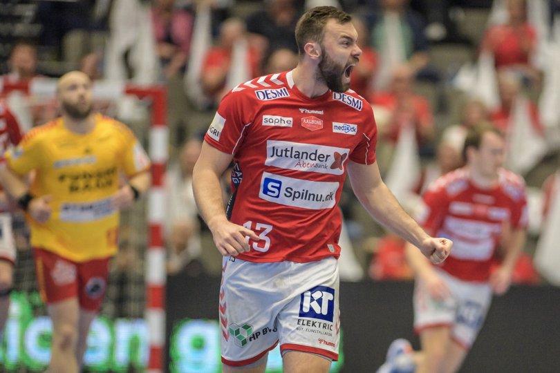 Nikolaj Læsø hamrede fem vigtige scoringer i nettet. Foto: Martin Damgård
