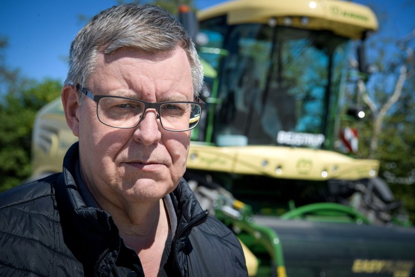 Direktøren på Bejstrup Maskinstation, Per Kold Kristiansen, er rystet. Foto: Bo Lehm <i>Bo Lehm</i>