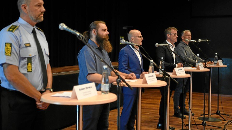 I december 2020 holdt repræsentanter for kommune, politi og Jomfru Ane Gade også pressemøde i Studenterhuset. Arkivfoto: Henrik Bo