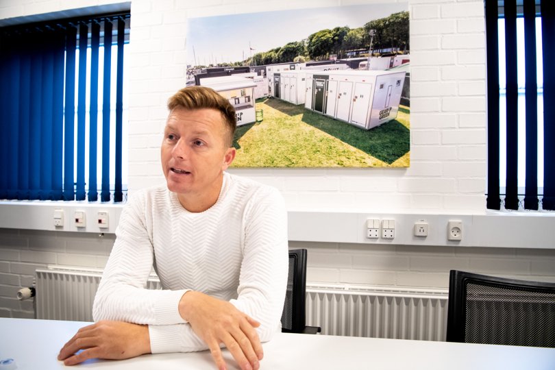 Jesper Kjær Andersen er indehaver af Gear Up Green, og han ser optimistisk på fremtiden for virksomheden, selvom coronakrisen stadig har sit tag i eventbranchen. Arkivfoto. <i>Foto: Peter Mørk</i>