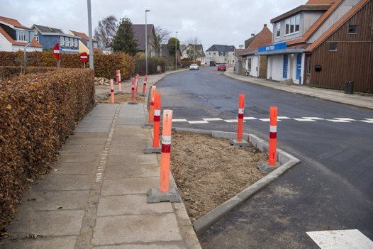Vejarbejdet ved Søndergade er endelig ved at være færdigt. Foto: Kim Dahl Hansen <i>Foto: Kim Dahl Hansen</i>