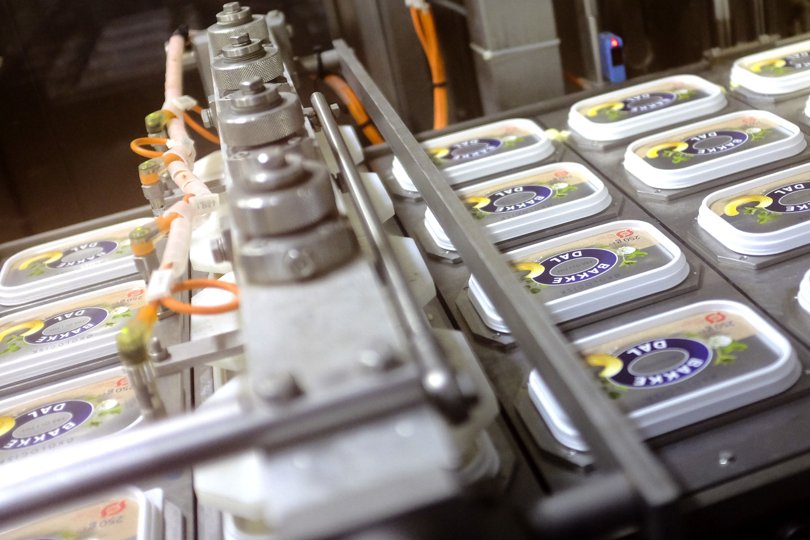 I langt det meste af virksomhedens 98-årige historie har margarine været det helt store nummer for Dragsbæk i Thisted. Arkivfoto: Michael Koch. <i>Michael Koch</i>