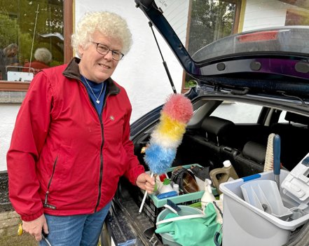 Klar til endnu et rengøringsjob. Foto: Helge Søgaard