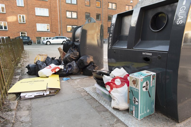 Forsøg skal sikre Aalborg mod overfyldte containere. Arkivfoto: Henrik Bo